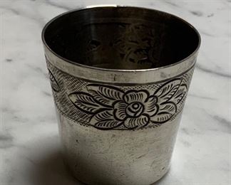 Maciel Mexico sterling shot glass 1 3/4x 1 3/4” - $55