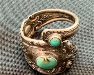 Sterling Silver Spoon Ring  Sz 6.5- $45
