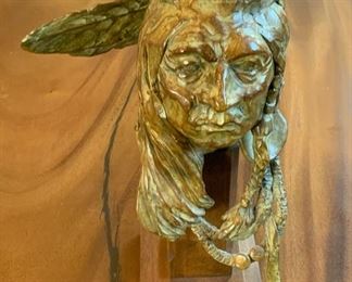 Roy Andersen “Many Coups” Bronze 10 1/2”  15/50 - $1,500