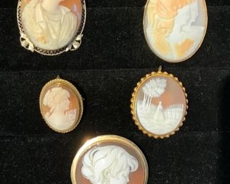 14k Cameos $250-$1,600