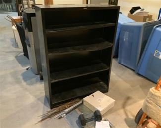 Metal Bookshelf - Please Inquire AboutPricing.  Large Storage Containers Also Available
