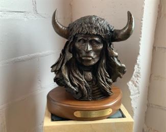 Mike Scovel “May Sleep Bring Peace and Harmony” Bronze 10x9x7. 5/15 - $1,800