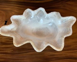 white Onyx Bowl 29.5x19x6.5  - $1,795