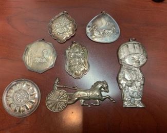 Sterling Christmas Ornaments - $35ea