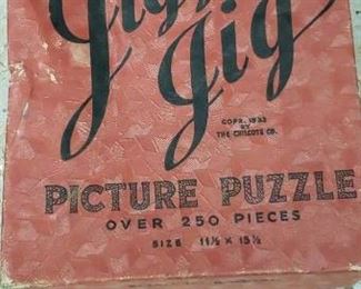 Welcome Jigger Jig Puzzle  1938 $35
