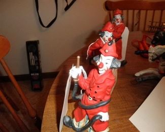 MANN CLOWN FIREMAN FIGURES