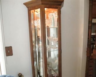 LIGHTED CURIO CABINET