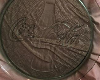 Coca Cola glass tray