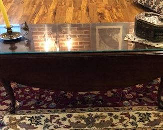 BU1043: Long Wood Drop Leaf Coffee Table Local Pickup	 $95 
