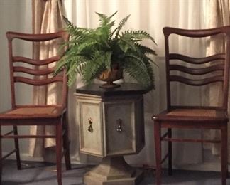 BU1051: Antique Cain Bottom Chairs (2) Local Pickup	 $150 
