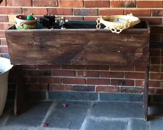 BU1098 Antique XL Potato / Bread Dough Ben / Trough Planter Stand	 $145 
