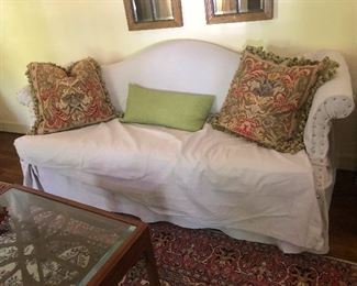 portly ghost hugging her children