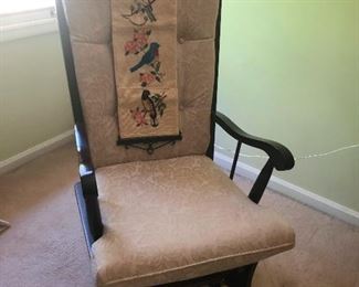 Lovely chair sporting artisan sanitary napkin