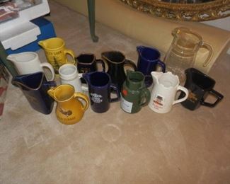Collection of Pottery Pitchers 