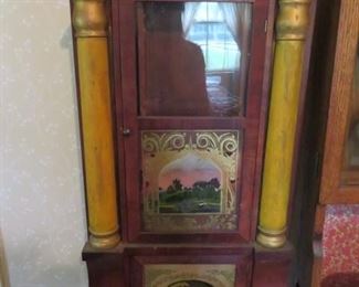 Clock case-great small wall cabinet!