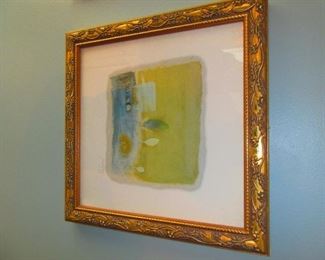 Embossed Print Signed "Sarah Nagg" $30