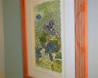 Engraving Titled "On The Beach" $135