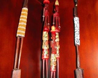 Large African Statue (2) $26/Each Medium African Statue (2) $23/Each Small African Statue (1) $12