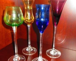 Group Of Stemmed Cordials $25