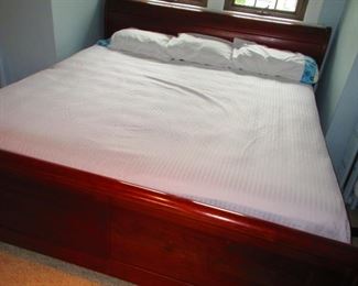 Arhaus King Size Sleigh Bedframe $1,100 King Size Mattress $550