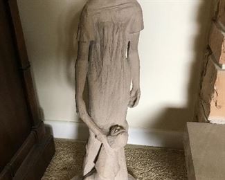 $38, mother with child statue, 22” tall.