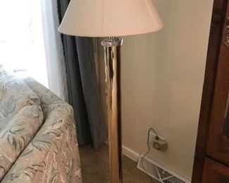 $70, floor lamp, 58” tall, slight scratching (Matching table lamp available)