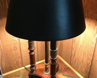 $50, table lamp, 22” 