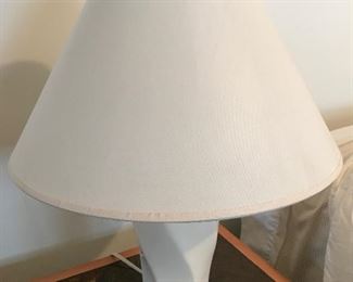 $15, white lamp, 19”