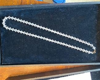 $10- glass beaded necklace, 27”