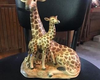 $12 - Japanese ceramic giraffes, 9.5” tall, 7.5” wide
