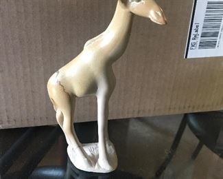 $8 - Carved stone giraffe sculpture