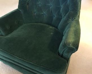 Velvet club chair (2 available):  $100 each or 2 for $150