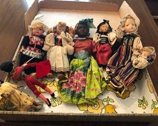 Set of 8 Dolls from around the world:  (1 of 2 pictures) - $60 NOW ONLY $30 (FOR THE LOT)