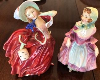 Royal Doulton figurines - vintage:  the set of 2 - $30 NOW ONLY $15 