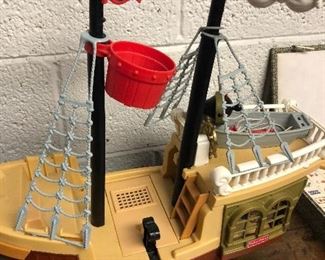Fisher-Price Pirate Ship - Vintage:  $10 - SOLD