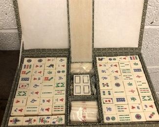 Mahjong set - (like NEW) in carrying case:  $125