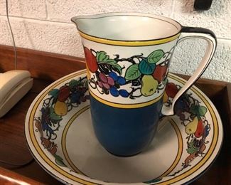 Large Ceramic Pitcher and Pasta Bowl - Set of 2:  NOW ONLY $15