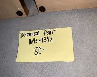 Inv 103 Botanical Pair $80 