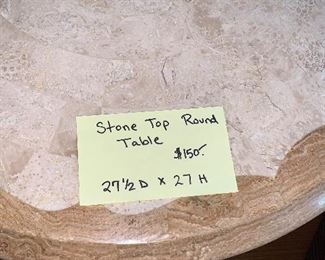 Inv 130 Circular Pedestal Table @ $150