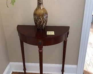 Inv 132 Demi Lune Table @ $50 / Inv 133 Vase @ $15