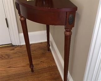 Inv 132 Demi Lune Table @ $50 