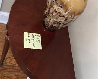 Inv 132 Demi Lune Table @ $50