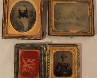 Antique Daguerreotype and Ambrotype Photographs