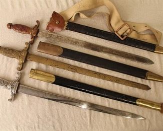 Antique Odd Fellows swords
