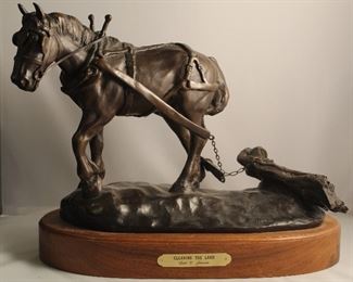 Carl E. Johnson (WY) Bronze Horse Sculpture