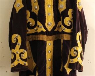 Group Antique Odd Fellows Velvet Guards Robes