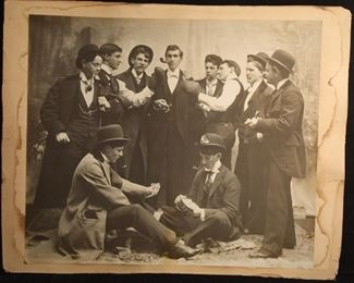 Antique Large Format Photograph of Young Men