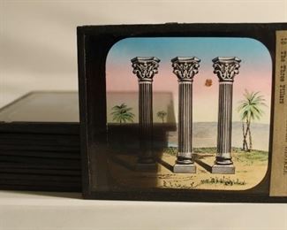 Group Odd Fellows Glass Stereopticon Magic Slides