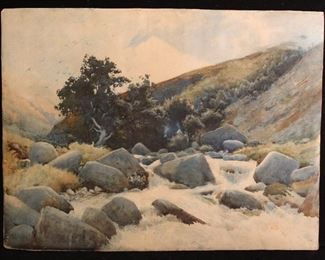 Arthur Claude Strachan (1865-1935) Watercolor