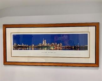 Framed print of Manhattan.  PRICE $70.